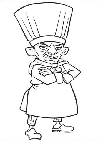 Angry Skinner  Coloring Page